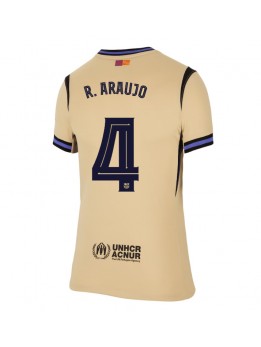Barcelona Ronald Araujo #4 Replika Borta Kläder Dam 2025-26 Kortärmad